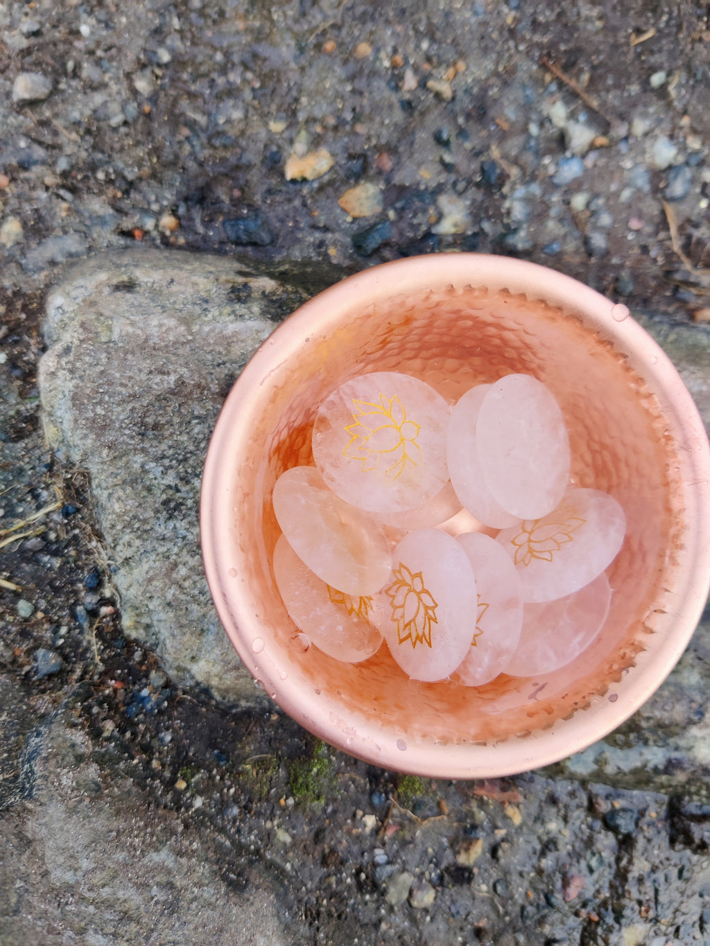 CHARGED in Stone Circle, Spring Equinox, Quartz crystals