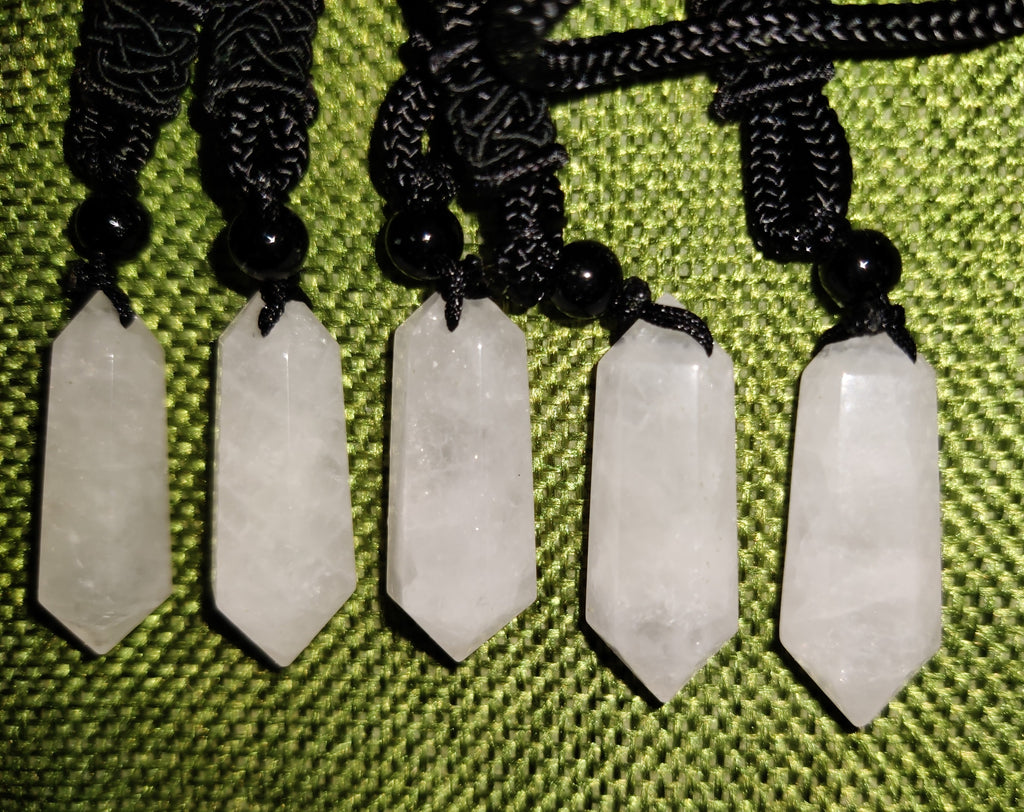 CHARGED in Stone Circle, Spring Equinox, Quartz pendants