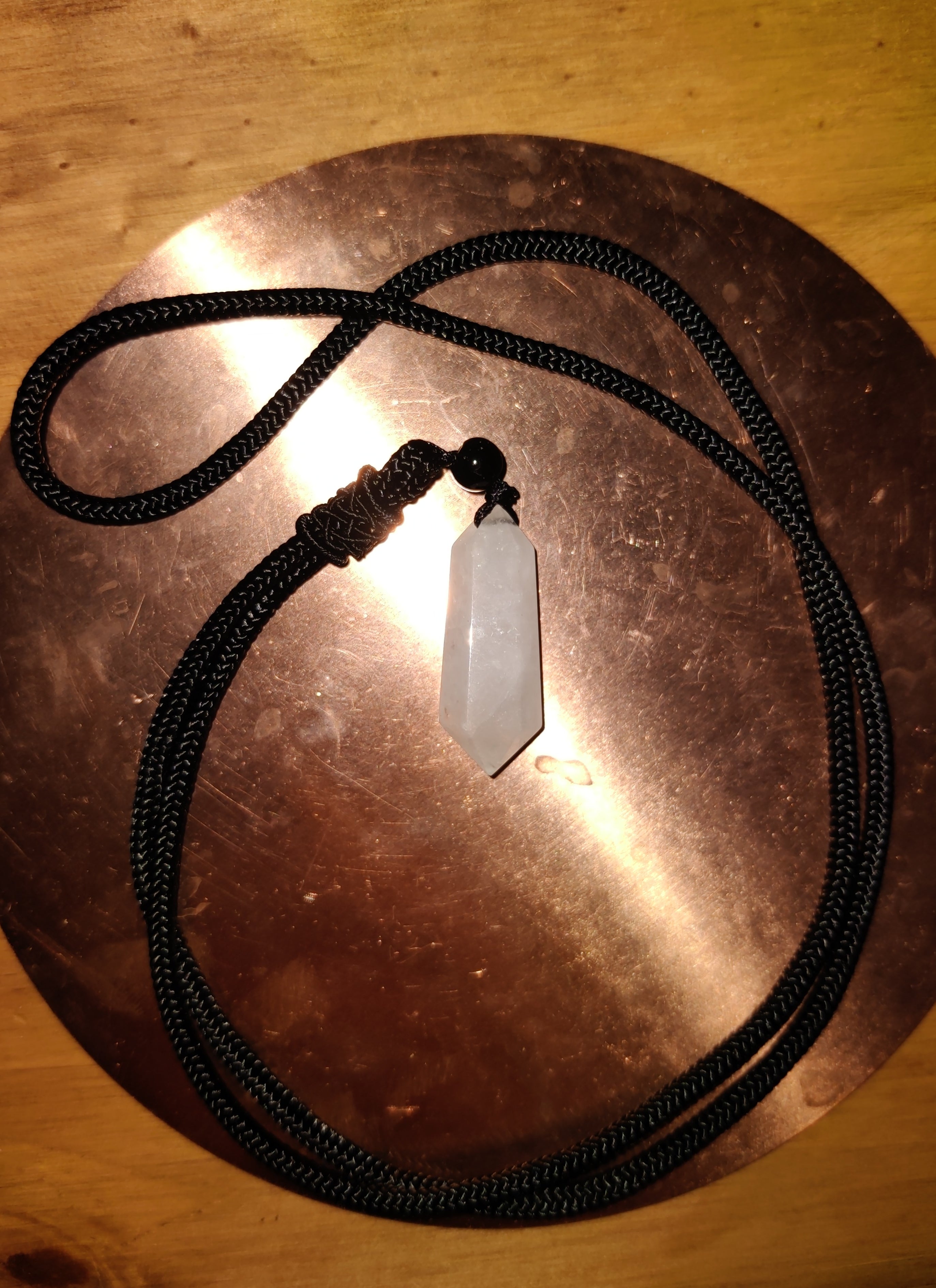 Clear Quartz pendants CHARGED in Stone Circle at Sunrise on Spring Equinox 2026