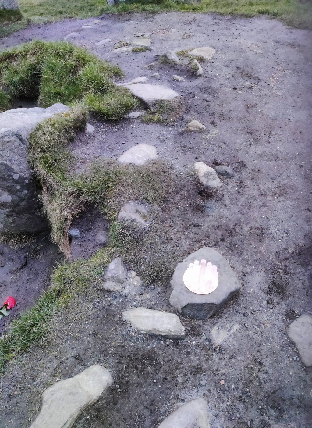 CHARGED in Stone Circle, Spring Equinox, Quartz towers -outer circle
