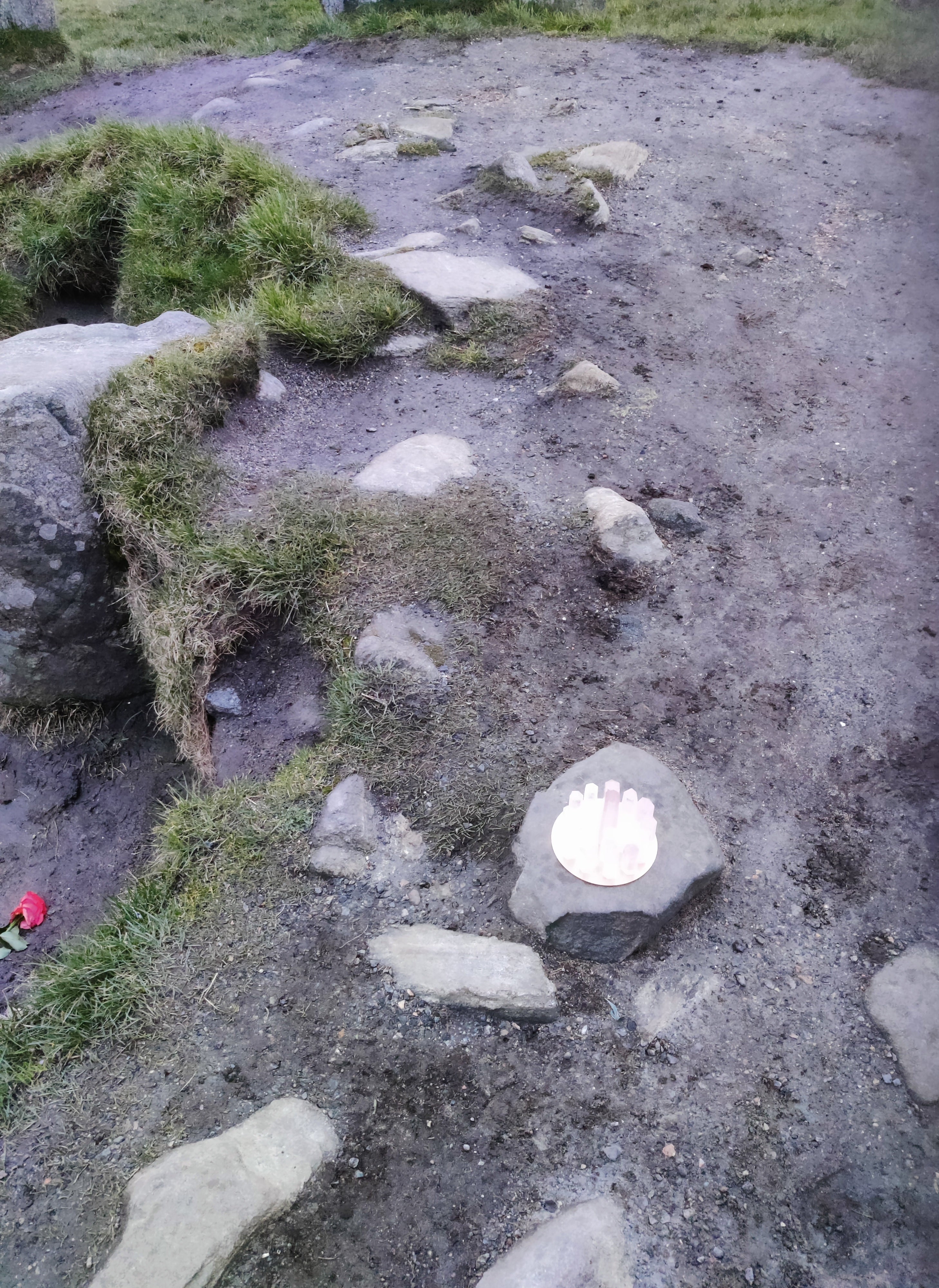 CHARGED in Stone Circle, Spring Equinox, Quartz towers -outer circle