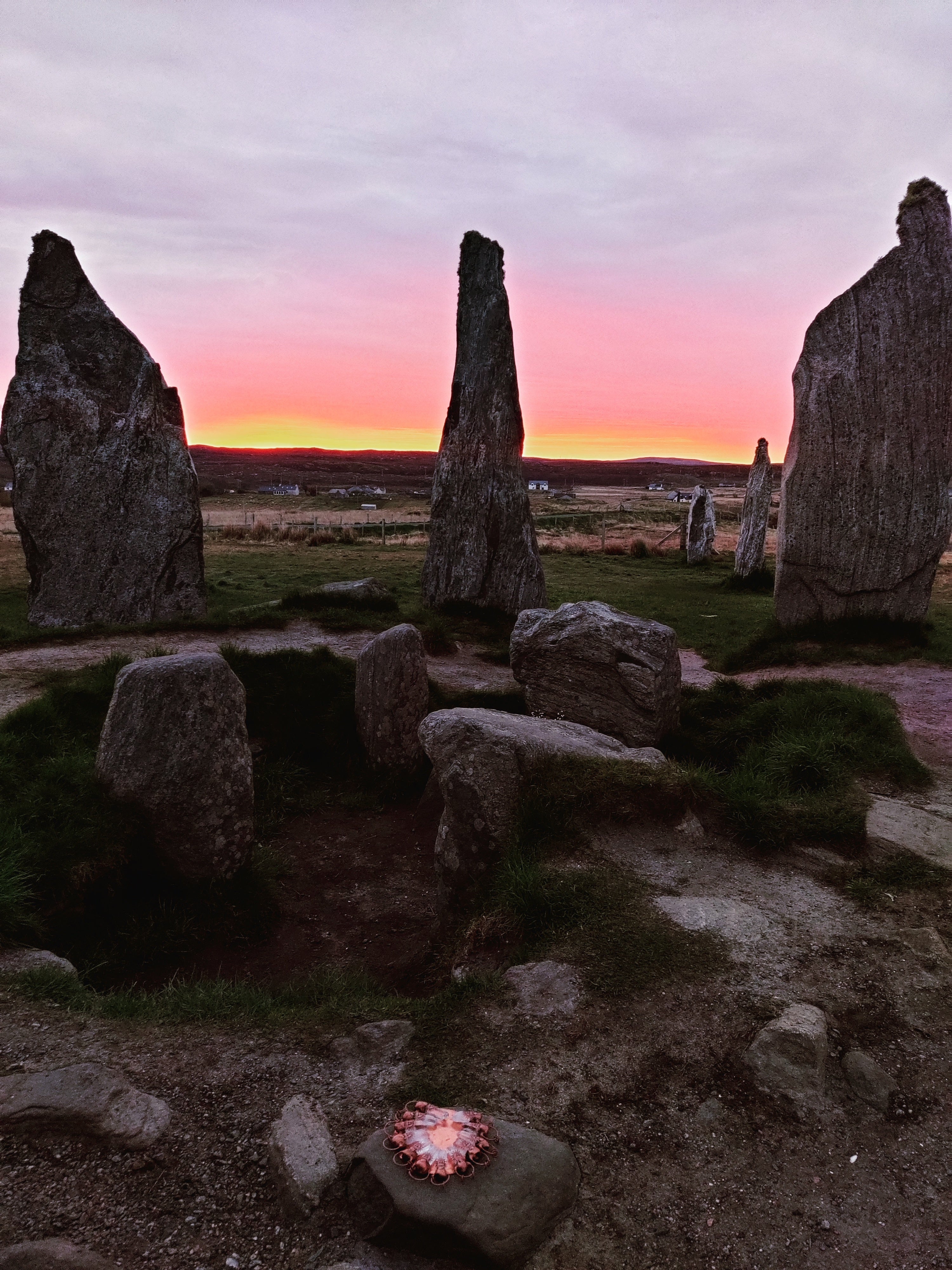 CHARGED in stone circle at Beltane sunrise, Clear Quartz pendants