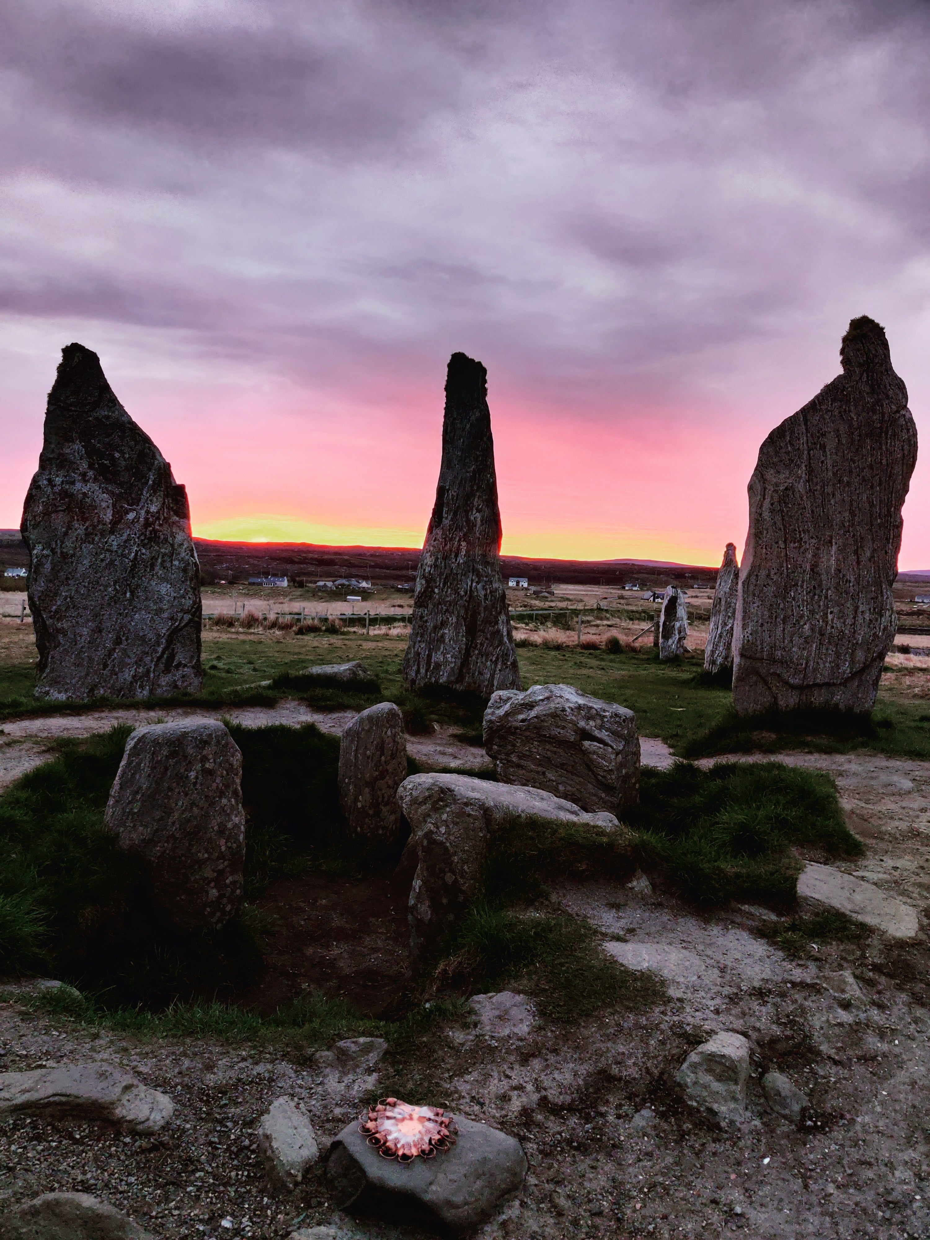 CHARGED in stone circle at Beltane sunrise, Clear Quartz pendants