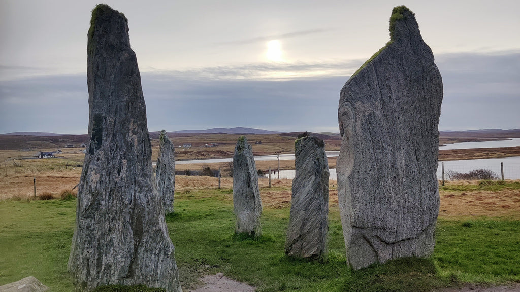 CHARGED in Stone Circle, Spring Equinox, Quartz towers -outer circle